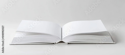 Blank book cover set agains...