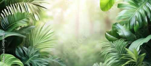 Green foliage Tropical regi...