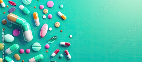 Pharmaceutical pills top vi...