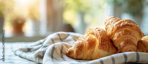 Homemade French croissants ...