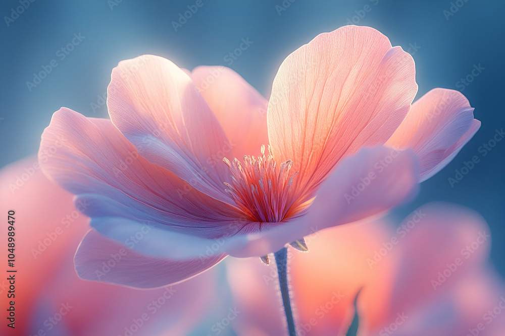 A soft-focus image of a delicate flower with pastel hues, showcasing its petals' intricate details and ethereal glow. A soft-focus image of a delicate flower with pastel hues, showcasing its petals' intricate details and ethereal glow.