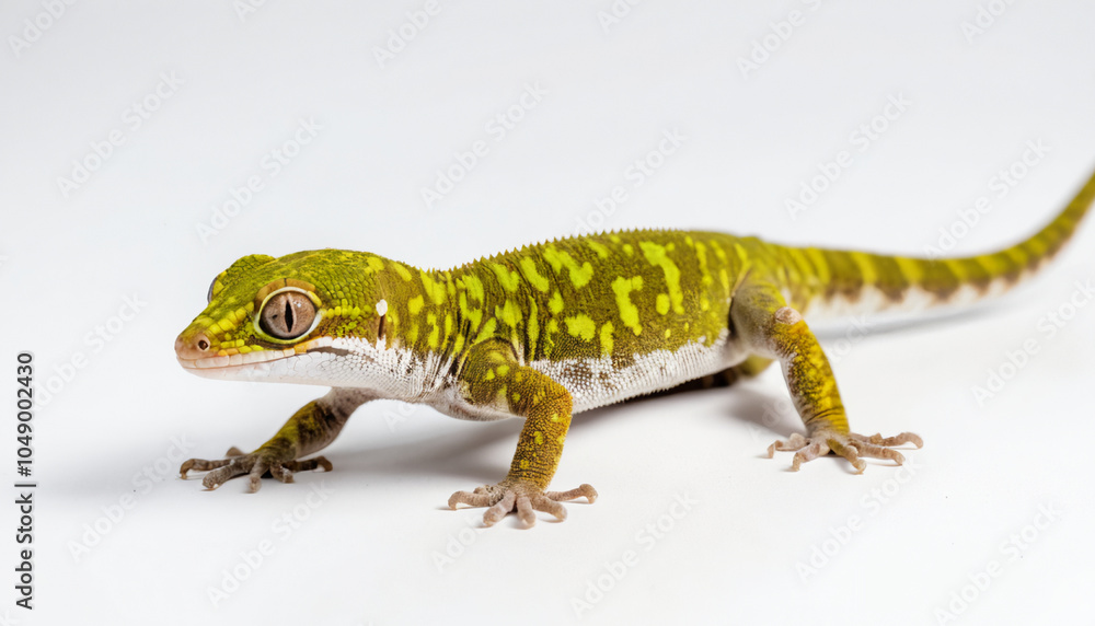 Fototapeta premium Gecko on white background isolated 