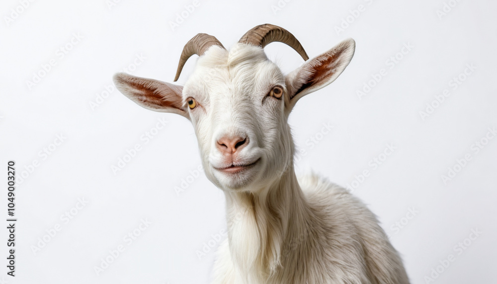 Fototapeta premium Goat on white background isolated