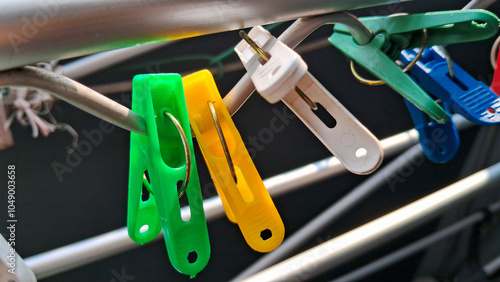 Colorful clothes pins