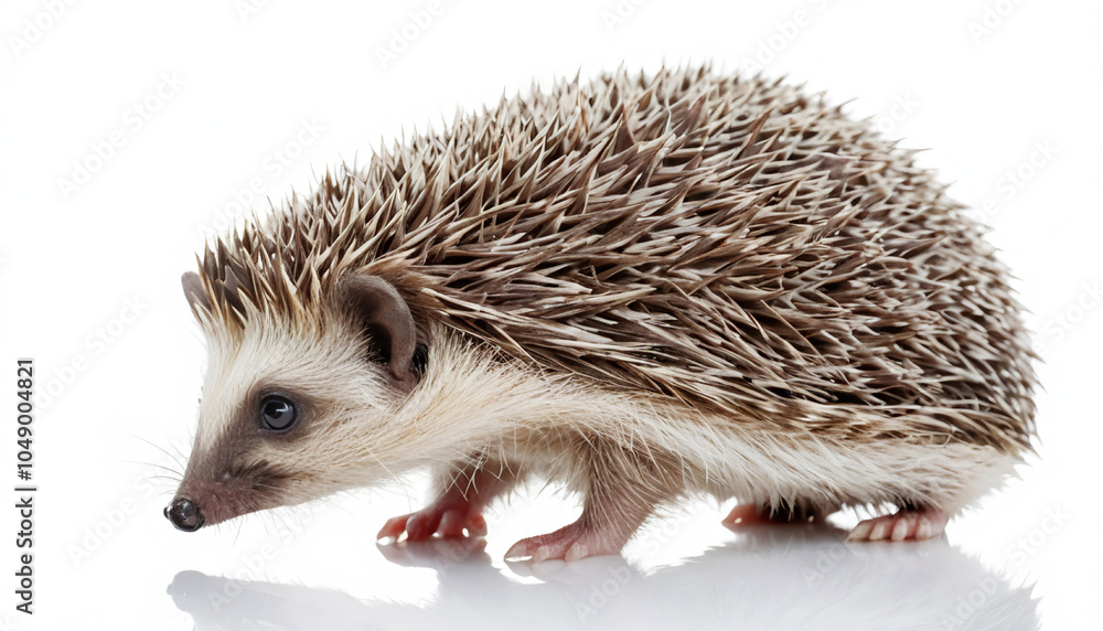 Hedgehog on white background isolated Hedgehog on white background isolated