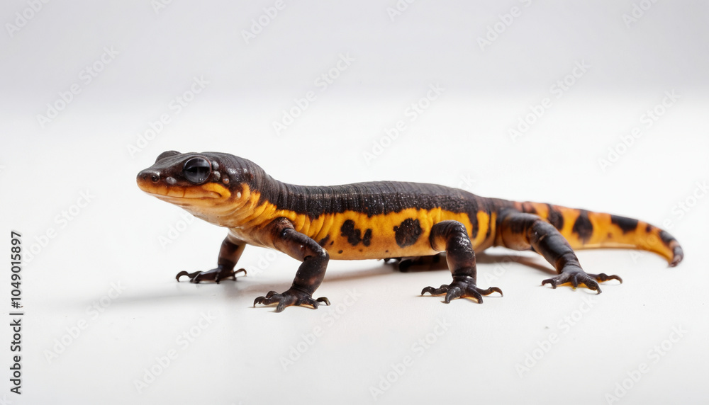Obraz premium Salamander on white background isolated 