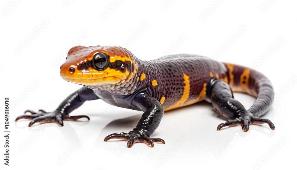 Obraz premium Salamander on white background isolated 