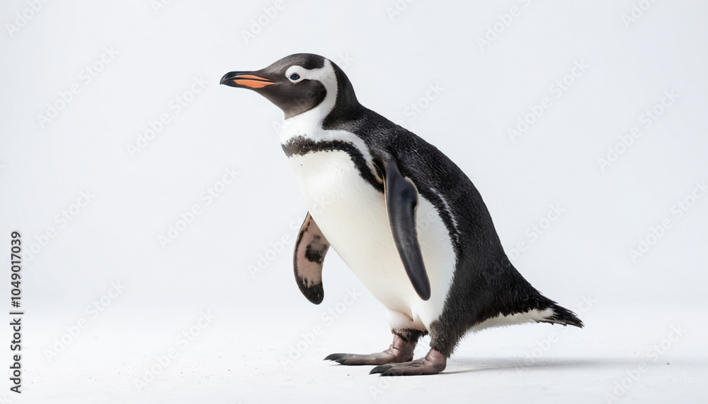 Fototapeta premium Penguin on white background isolated
