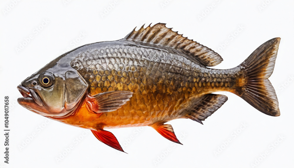 Piranha on white background isolated Piranha on white background isolated