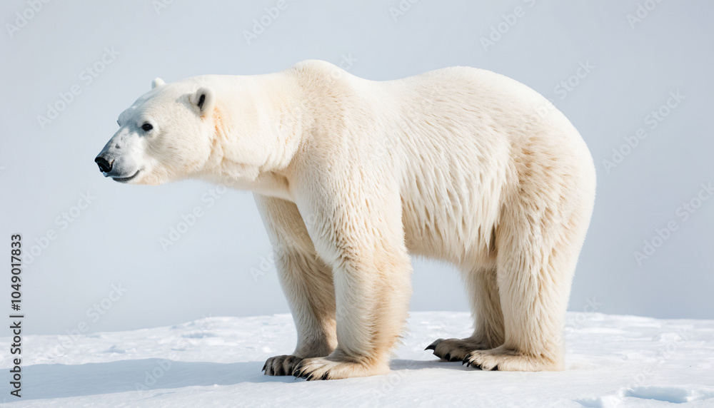 Polar Bear on white background isolated Polar Bear on white background isolated