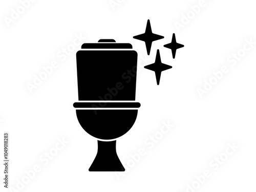 Toilet clean icon design. Toilet clean icon trendy flat style design. Vector illustration.