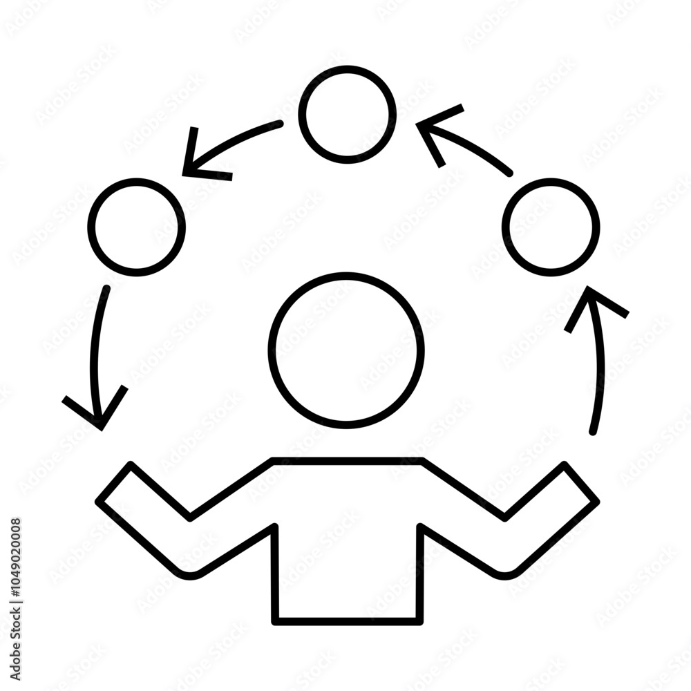 Obraz premium routine icon