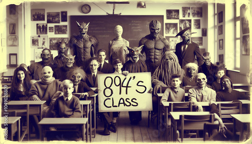 Monsters reunion class photo