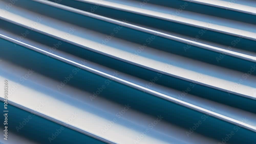 Abstract Metal Surface with Wavy Ridges and Reflective Finish Abstract Metal Surface with Wavy Ridges and Reflective Finish