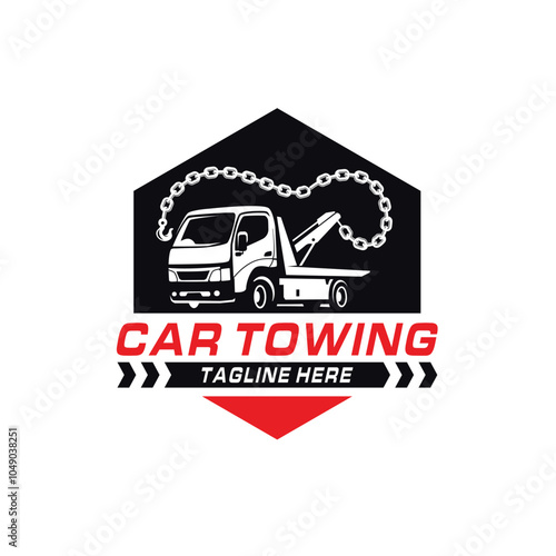 Car towing and recovery service logo