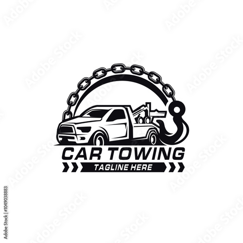 Car towing logo