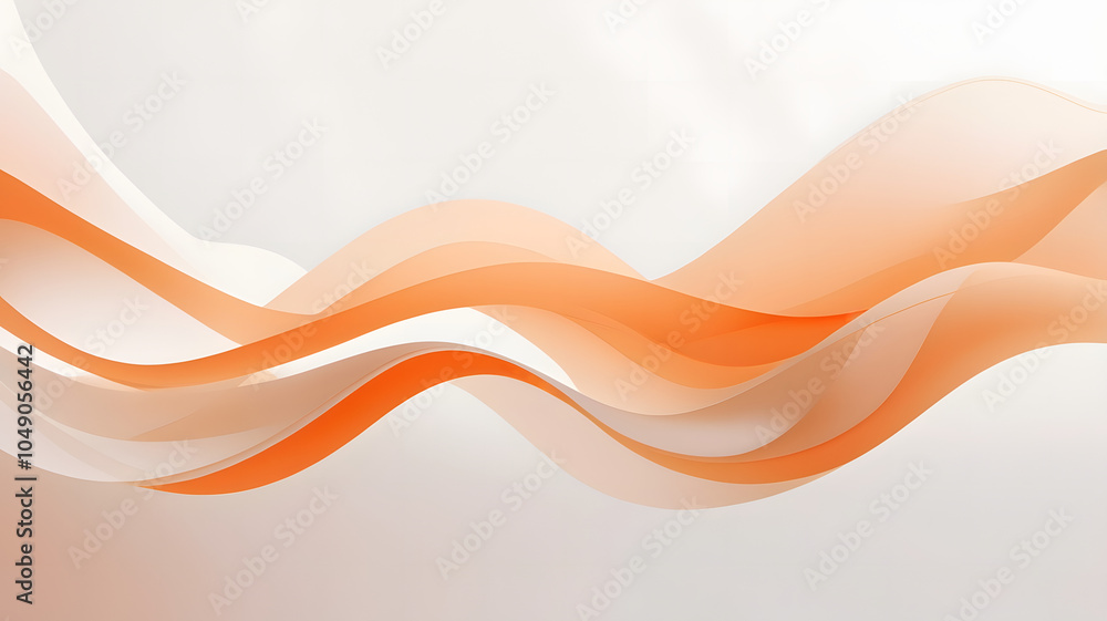 Ethereal Wavy Glass Shapes - Modern Technology Abstract Background with Smooth Lines Ethereal Wavy Glass Shapes - Modern Technology Abstract Background with Smooth Lines