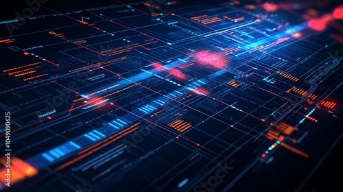 Wallpaper Mural Abstract Digital Project Management Interface Visuals Torontodigital.ca