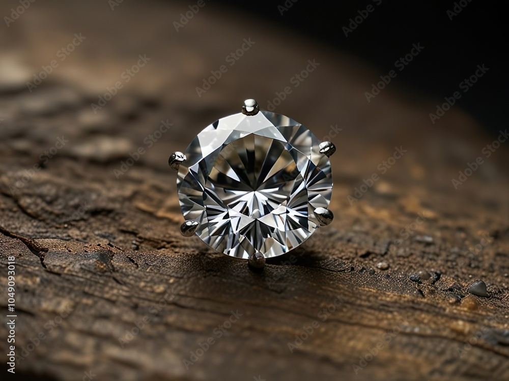 diamond on a brown background diamond on a brown background