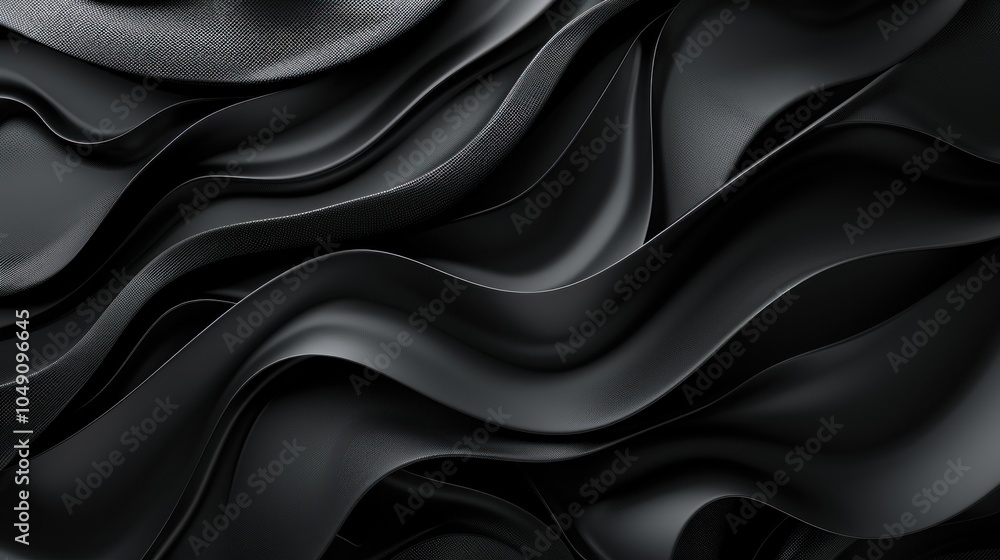 Fototapeta premium Abstract black a jagged rough surface pattern background