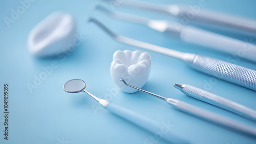 dental tools and instruments dental background