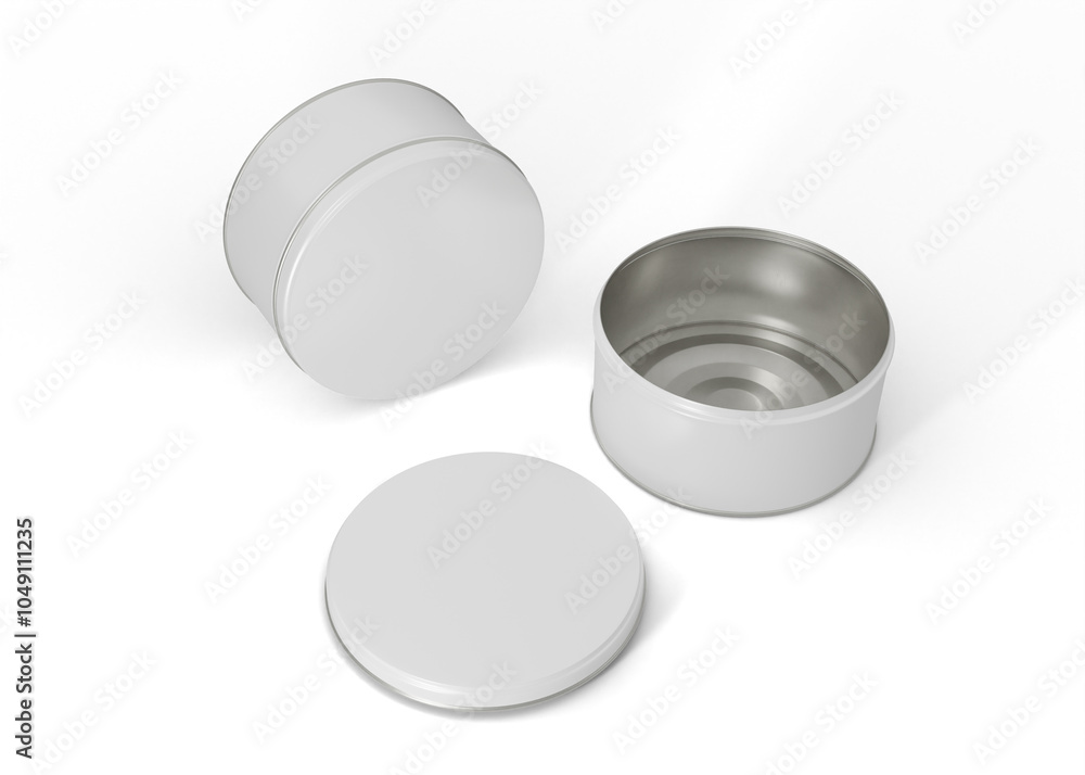 Tin Cookie Box Mockup Tin Cookie Box Mockup