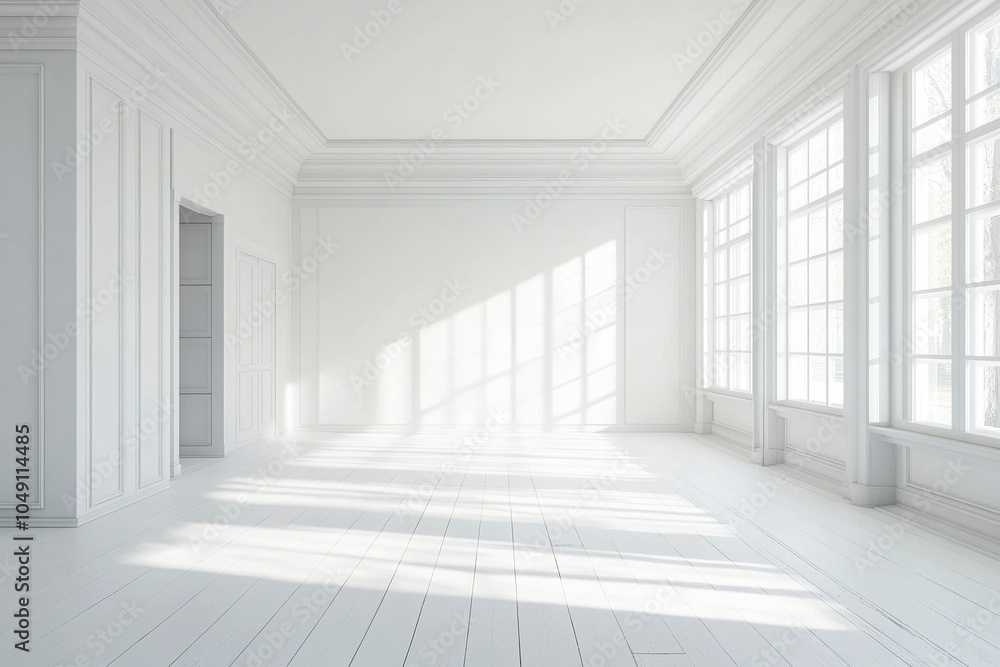 Modern Scandinavian and minimalist living room interior. White empty room. Scandinavian interior design. Home Nordic interior. generative ai Modern Scandinavian and minimalist living room interior. White empty room. Scandinavian interior design. Home Nordic interior. generative ai