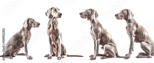 Charming Weimaraner Dog Portrait: A Heartwarming Capture of Loyalty, Elegance, and Playfulness, Perfectly Showcasing the Beauty and Character of This Beloved BreedWeimaraner, dog portrait, dog photogr photo