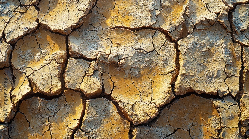 Cracked and Dried Earth Surface with Deep Cracks Cracked and Dried Earth Surface with Deep Cracks