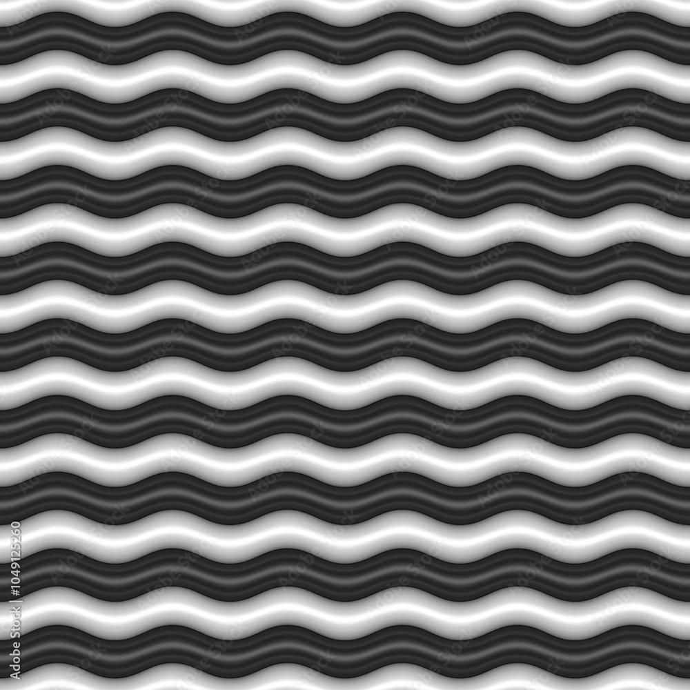 Seamless Wave fashion tileable pattern. Inflated Puffy style. Endless texture for wallpaper, packaging, wrapping paper and etc. Seamless Wave fashion tileable pattern. Inflated Puffy style. Endless texture for wallpaper, packaging, wrapping paper and etc.