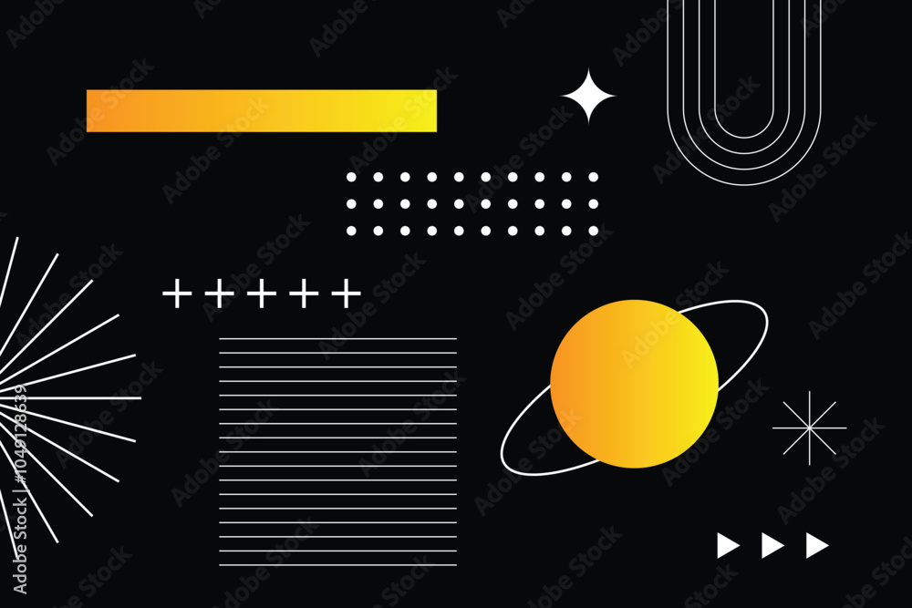 Obraz premium Gradient Geometric Abstract Background
