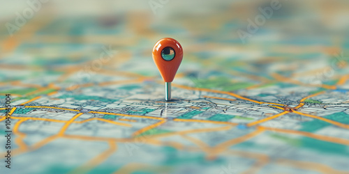 GPS. Posizione. Simbolo GPS su cartina.