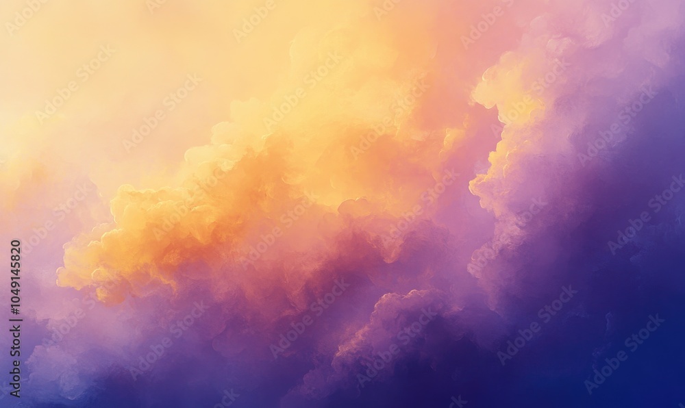 Fototapeta premium The sky is filled with clouds of different colors, creating a beautiful