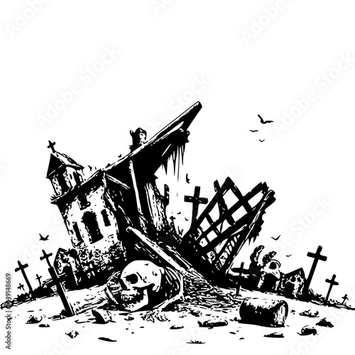 Zombie Activities Collapsing Structures