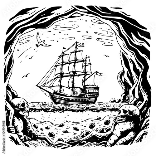 Pirate Activities Building Hidden Coves