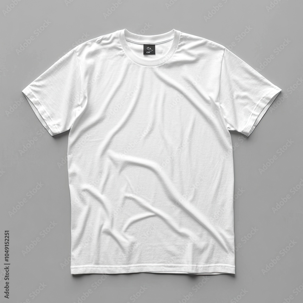 white t-shirts mockup design with grey background .generative ai white t-shirts mockup design with grey background .generative ai
