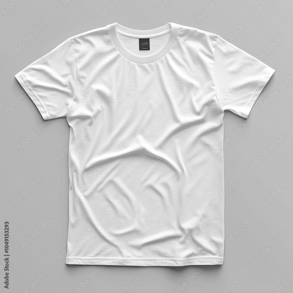 white t-shirts mockup design with grey background .generative ai white t-shirts mockup design with grey background .generative ai