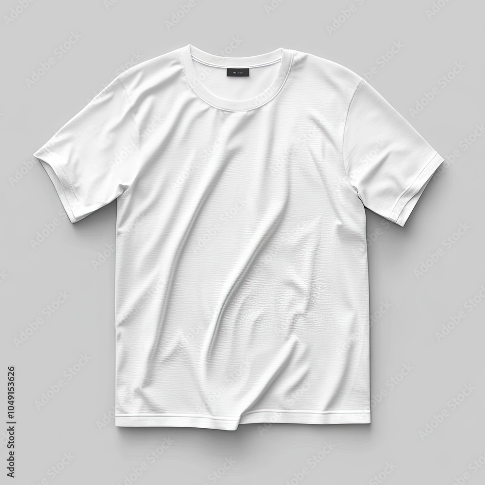 white t-shirts mockup design with grey background .generative ai white t-shirts mockup design with grey background .generative ai
