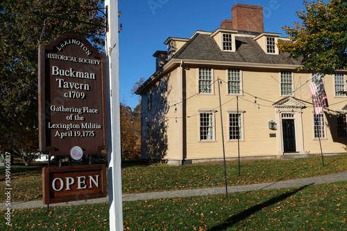 Buckman Tavern - American Revolution - Lexington Battle Green - Lexington Massachusetts, October 2024 photo