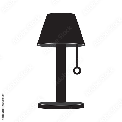 bedside lamp icon vector illustration design template