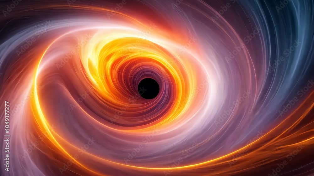 Black hole with swirling colorful gases, cosmic phenomenon. Astronomy and astrophysics concept Black hole with swirling colorful gases, cosmic phenomenon. Astronomy and astrophysics concept