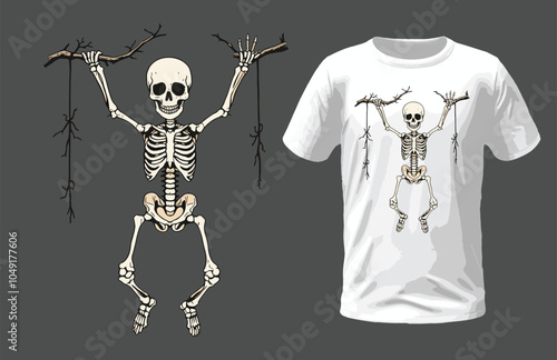 Just hanging around, boneless, t-shirt design