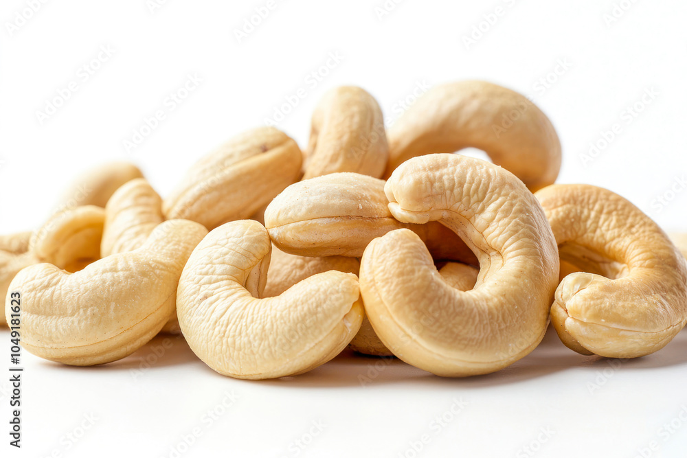 Cashew nut on white background. Cashew nut on white background.