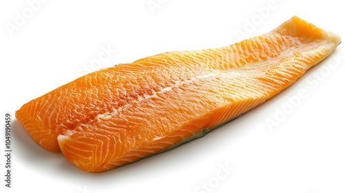Close up view of a Arctic char fillet showcasing its vibrant colorful skin tones and intricate natural textures  This image captures the beauty and appeal of this nutrient rich cold water fish