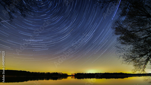 star movement,Startrails. photo