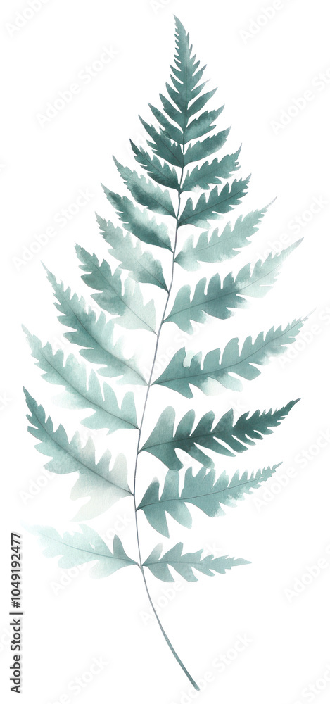 Obraz premium PNG Fern leaf art illustration plant.