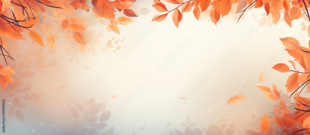 Autumn leaves on beige yellow background with copy space. Autumn concept, fall background. Autumn leaves on beige yellow background with copy space. Autumn concept, fall background.
