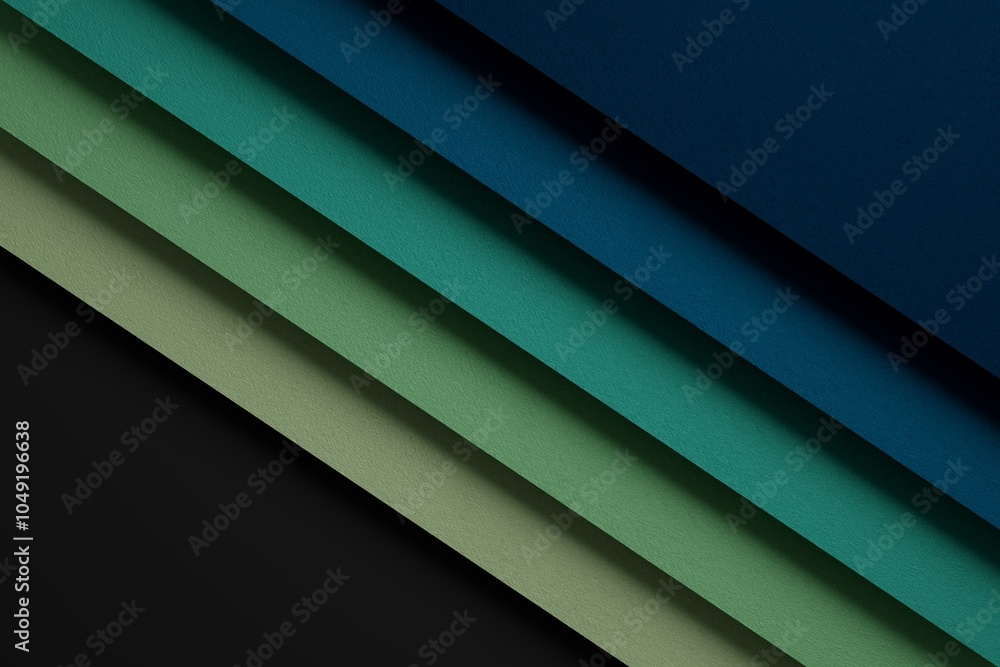 On a black background, colorful sheets of cardboard On a black background, colorful sheets of cardboard
