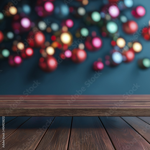 christmas decoration on table