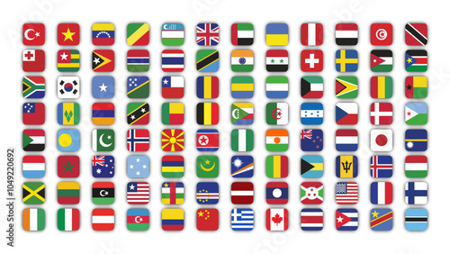 Vector illustrations of country flags